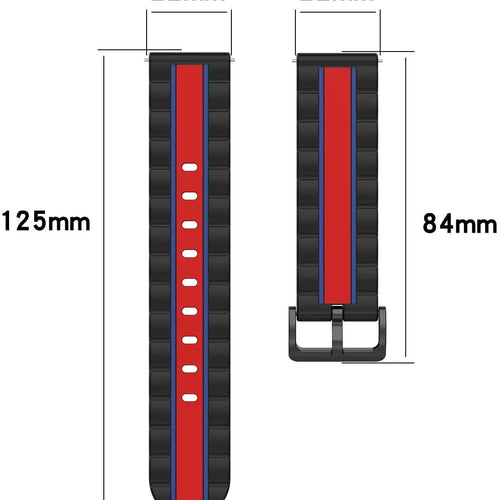 Correa edición especial ICE Smart TKS Rectangular 1.41 (negro/rojo)