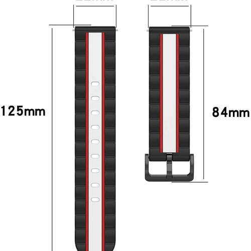 ICE Smart TKS Rectangular 1.41 Special Edition Strap (Black/White)