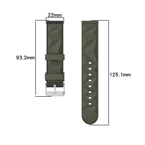 Correa deportiva diamond Fossil Gen 5 (verde militar/negro)