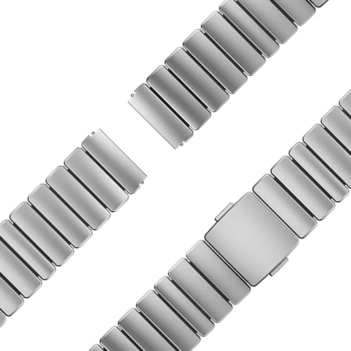 Bandz Huawei Watch 4 (Pro) Titanium Strap 'Hybrid' (Titanium/Black)