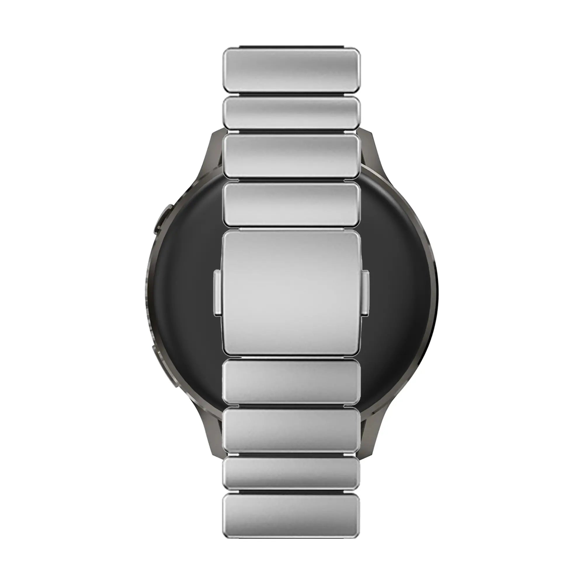 Bandz Huawei Watch 4 (Pro) Titanium Strap 'Hybrid' (Titanium/Black)
