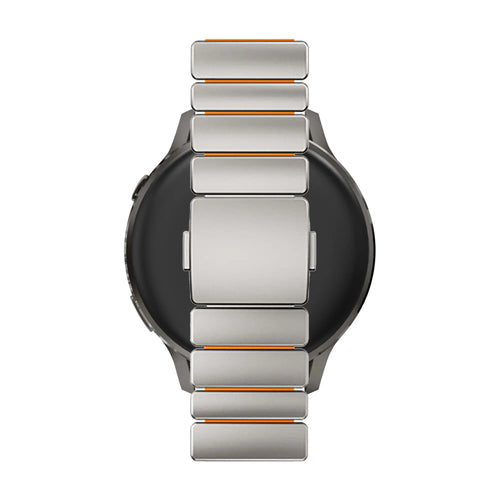 Bandz Gard Pro Health Smartwatch 2 Titanium Strap 'Hybrid' (Titanium/Orange)