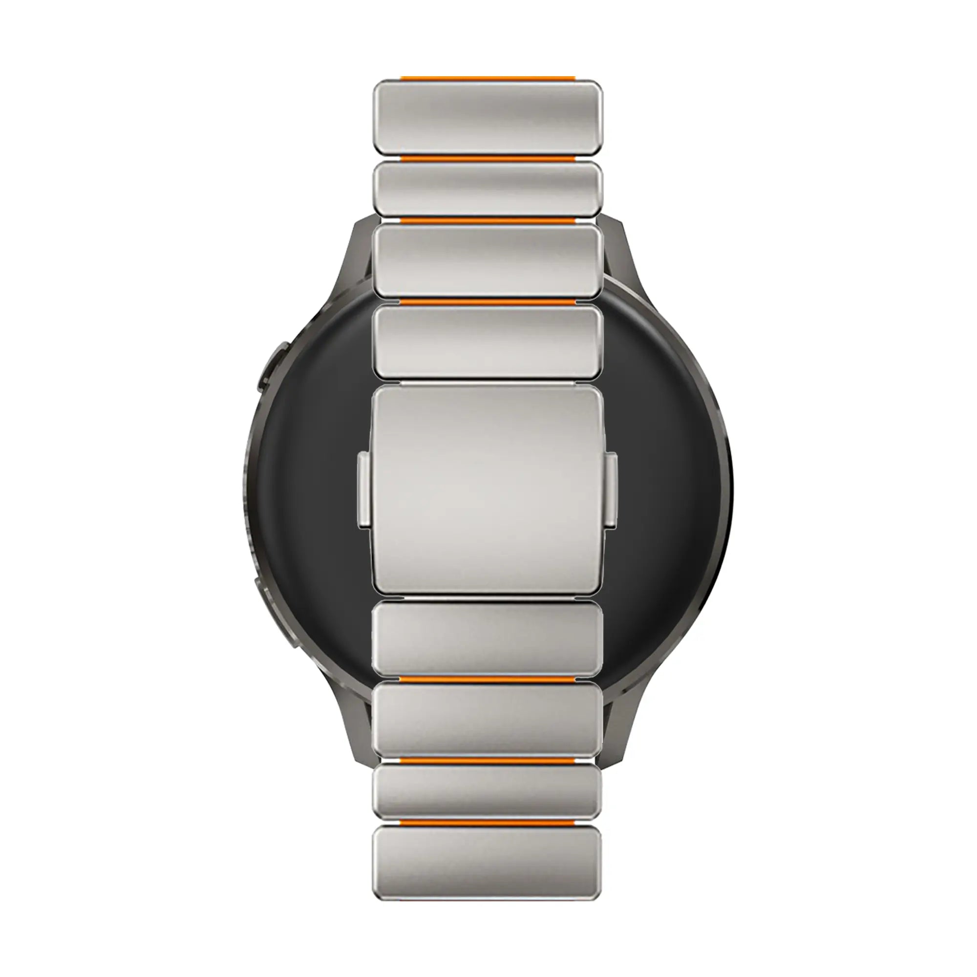 Bandz Gard Pro Health Smartwatch 2 Titanium Strap 'Hybrid' (Titanium/Orange)