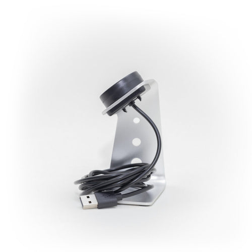 Cargador con base dock Garmin Fenix 5/6/7/8 (plateado)
