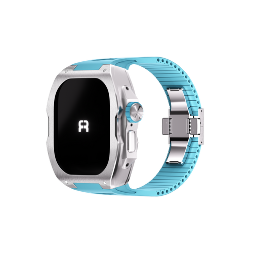 Reqior Funda con correa de goma Apple Watch Ultra (azul)