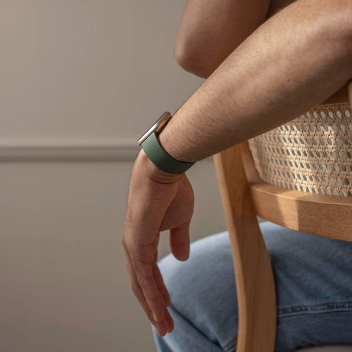 Correa silicona clásica Fitbit Sense 2 (verde oscuro)