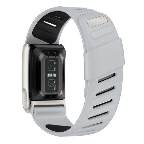 Correa deportiva compatible con Whoop MG (gris claro/negro)
