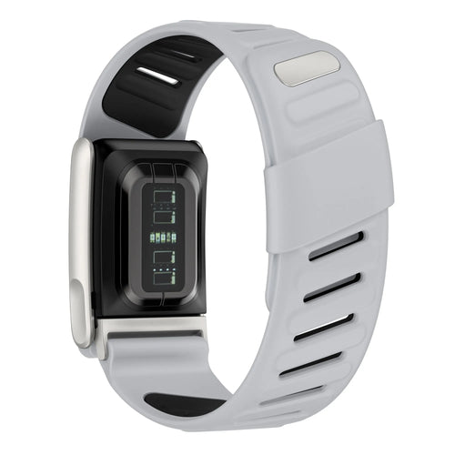 Correa deportiva compatible con Whoop MG (gris claro/negro)