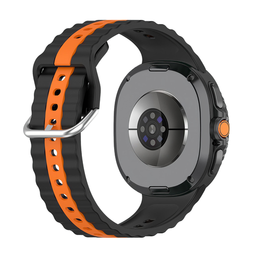 Correa deportiva duo Samsung Galaxy Watch 8 Classic (negro/naranja)
