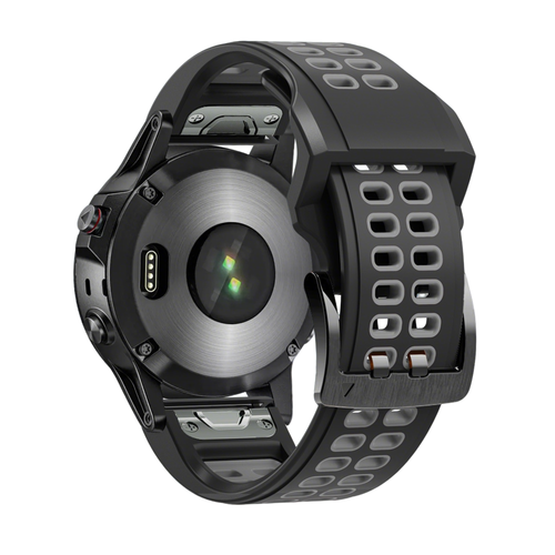 Bandz Correa deportiva con hebilla Garmin Epix Pro (Gen 2) 51mm (negro/gris)