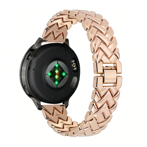 Bandz Garmin Vivoactive 4s Metal Strap 'V-Type' (Rose Gold)