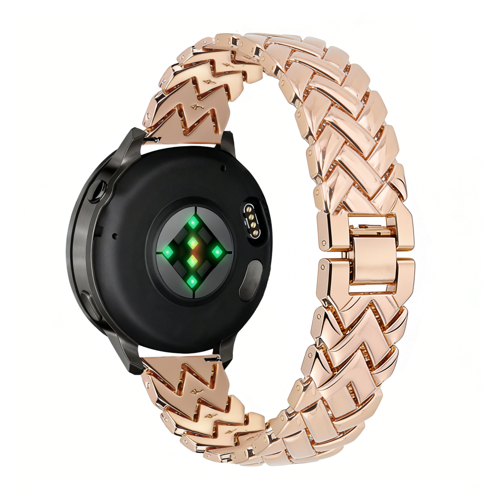Bandz Garmin Vivoactive 4s Metal Strap 'V-Type' (Rose Gold)