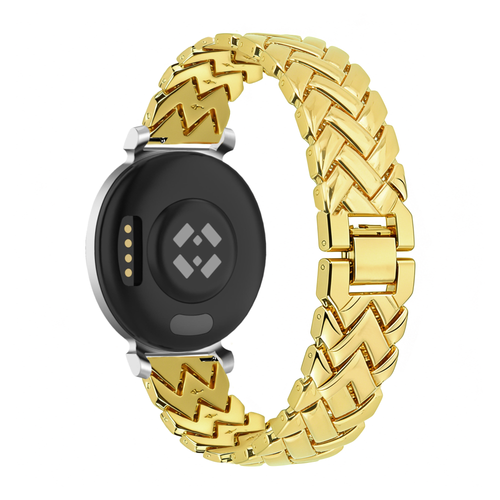 Bandz Pebble Round 2 - 14mm Metal Strap 'V-Type' (Gold)