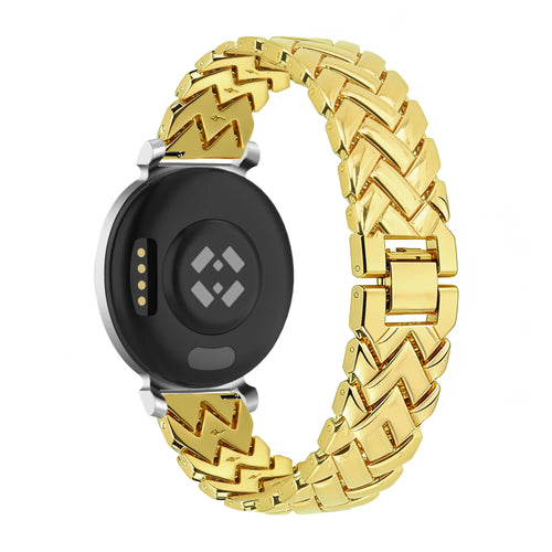 Bandz Pebble Round 2 - 14mm Metal Strap 'V-Type' (Gold)