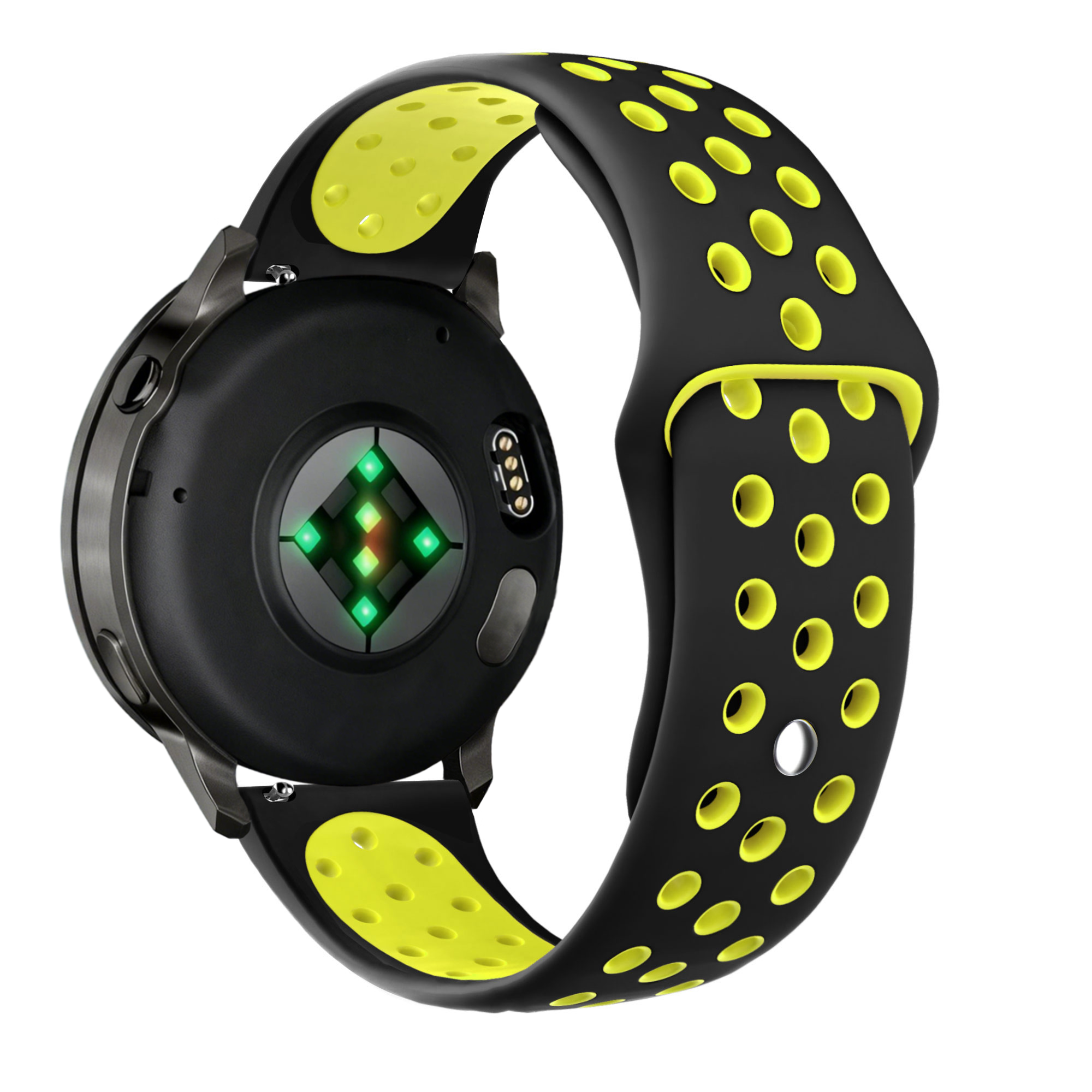 Bandz Garmin Forerunner 265 Sport Strap 'Deluxe' (Black/Yellow)