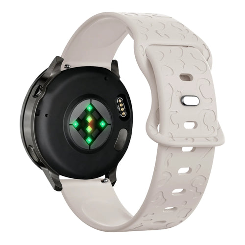 Bandz Garmin Forerunner 265s Silicone Strap 'Leopard' (Starlight)