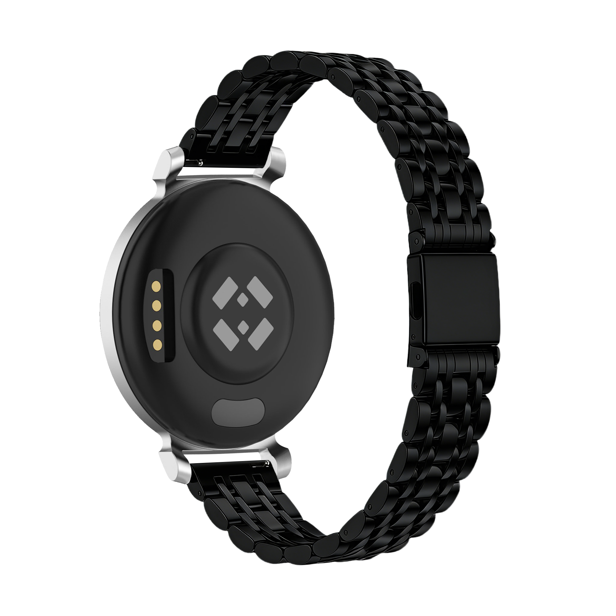 Bandz Correa acero 'Deluxe' Pebble Round 2 - 14mm (negro)