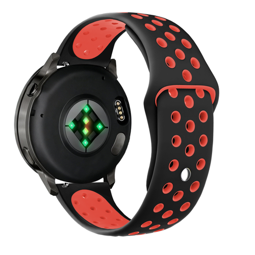 Bandz Correa deportiva 'Deluxe' Garmin Forerunner 645 (negro/rojo)