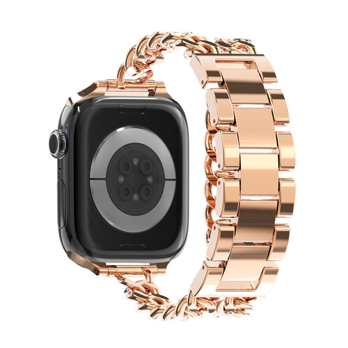 Bandz Correa acero 'Double Tour' Apple Watch (rosa dorado)