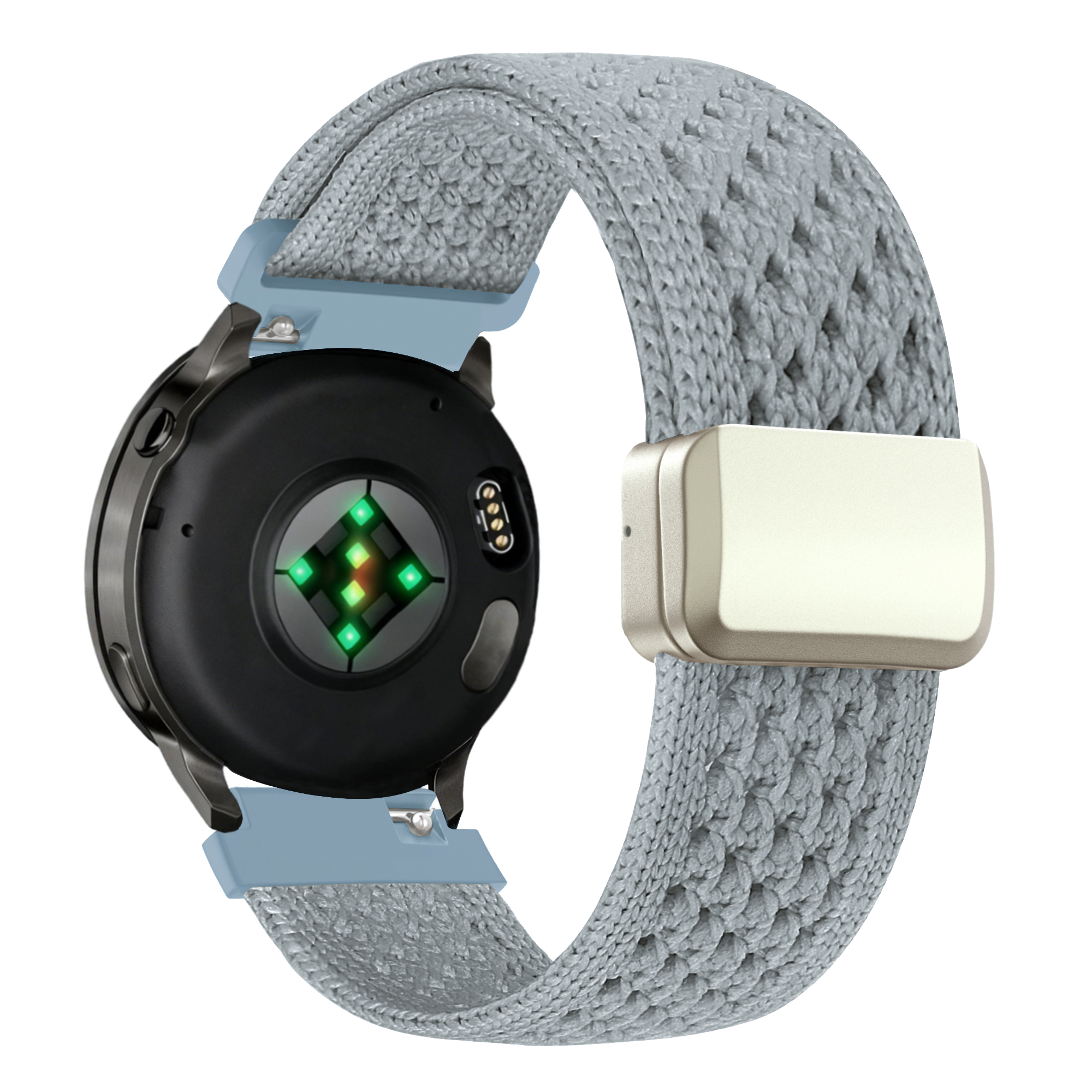 Bandz Amazfit Active Vintage Nylon Strap (Light Blue)