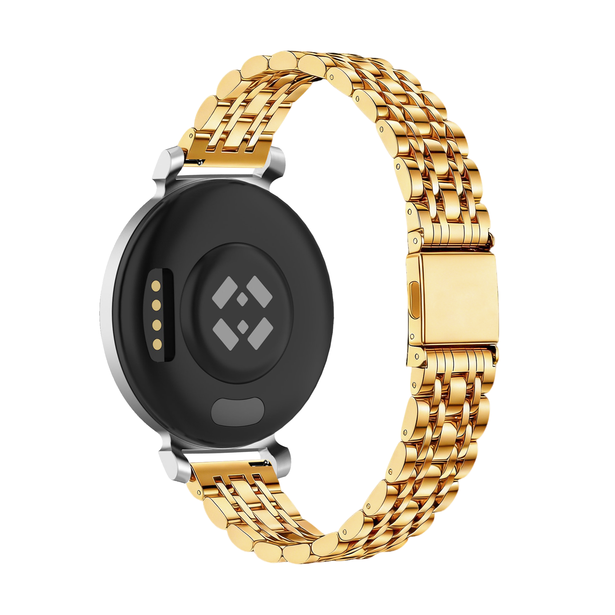 Bandz Correa acero 'Deluxe' Pebble Round 2 - 14mm (dorado)