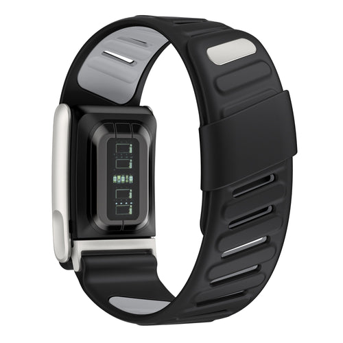 Correa deportiva compatible con Whoop MG (negro/gris)