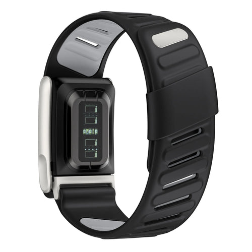Correa deportiva compatible con Whoop MG (negro/gris)