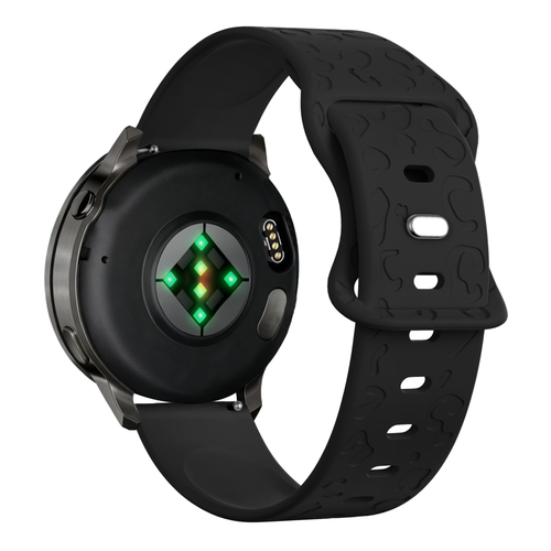 Bandz Garmin Vivomove 3s Silicone Strap 'Leopard' (Black)