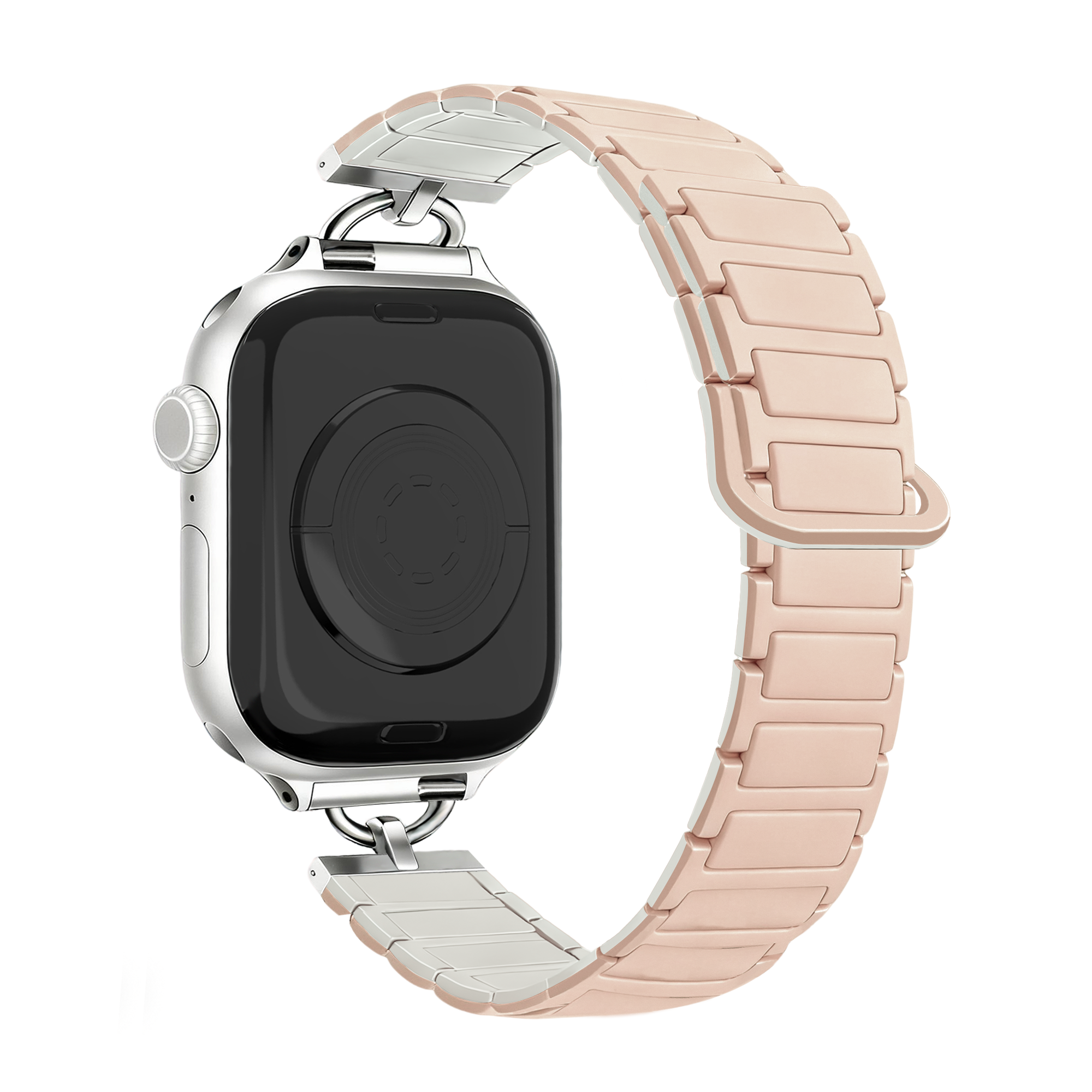 Bandz Apple Watch Magnetic Silicone Strap 'Slim' (Milk Tea)