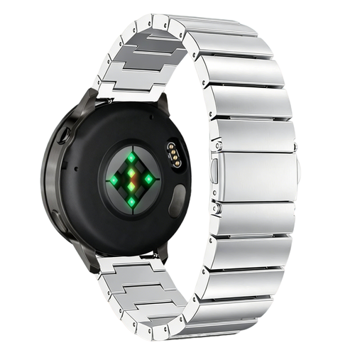 Bandz Garmin Forerunner 265 Steel Strap 'One Bead' (Silver)