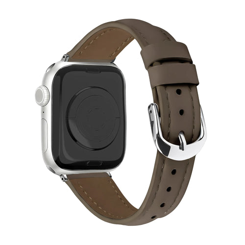 Correa cuero 'Slimfit' Apple Watch (cafe oscuro)