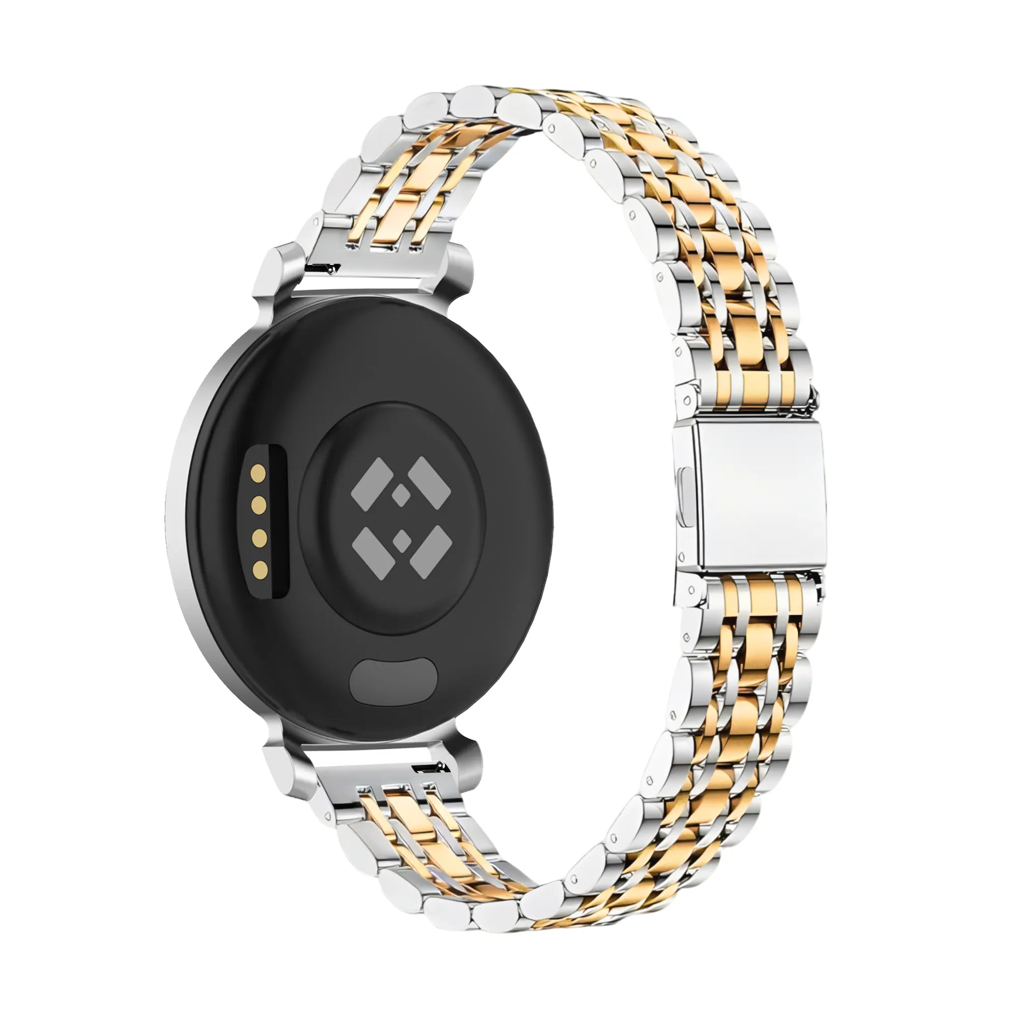 Bandz Garmin Lily 2 Steel Strap 'Deluxe' (Silver/Gold)