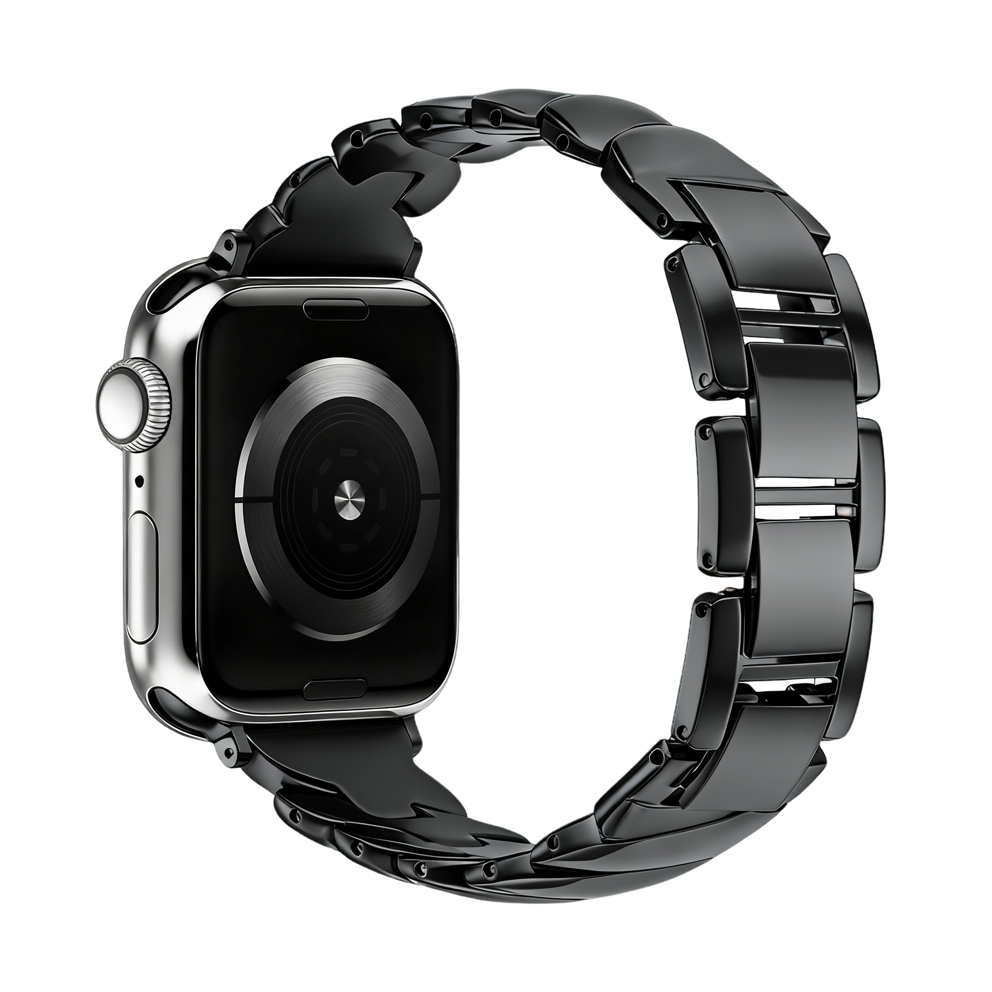 Bandz Correa acero premium 'Twisted' Apple Watch (negro)