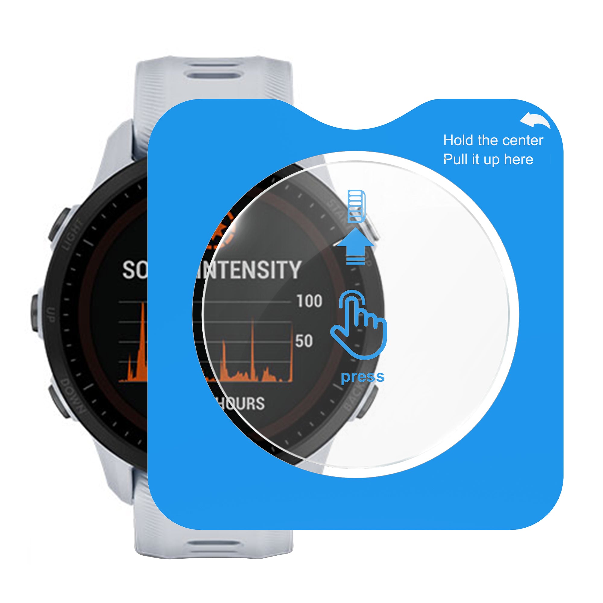 Screenprotector with One-Click Tool - Garmin Forerunner 955