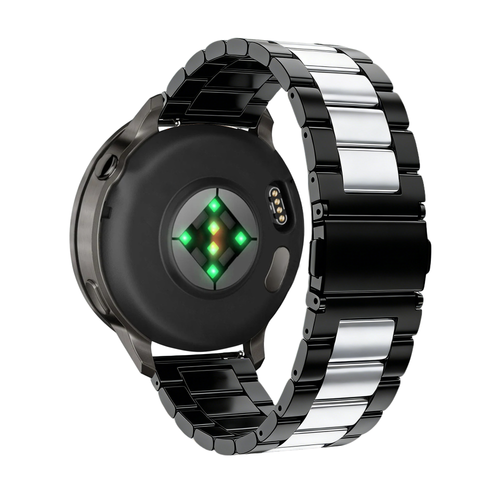 Bandz Garmin Vivomove Luxe Steel Strap 'Classic' (Black/Silver)
