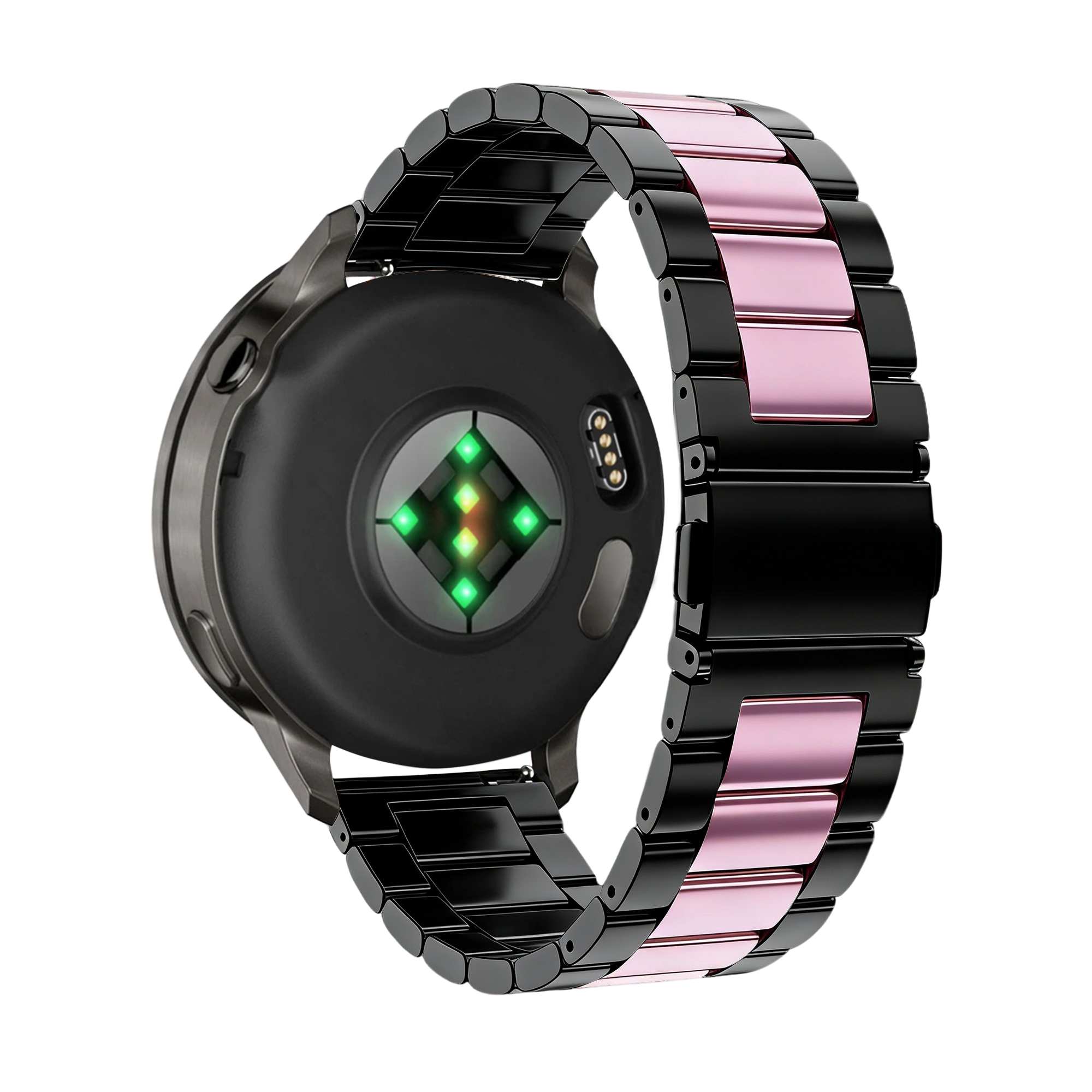 Bandz Correa acero 'Classic' Garmin Venu SQ 2 (negro/rosa)