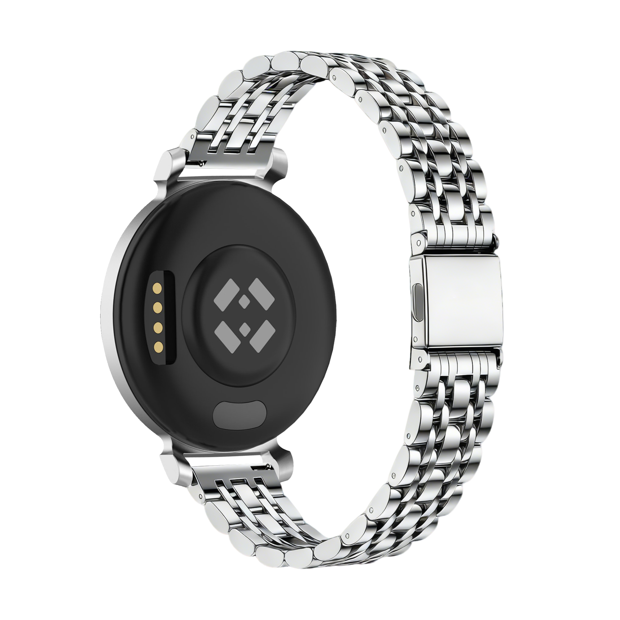 Bandz Correa acero 'Deluxe' Pebble Round 2 - 14mm (plata)