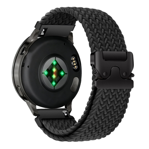 Bandz Garmin Venu 2 Braided Strap 'Parachute' (Black)