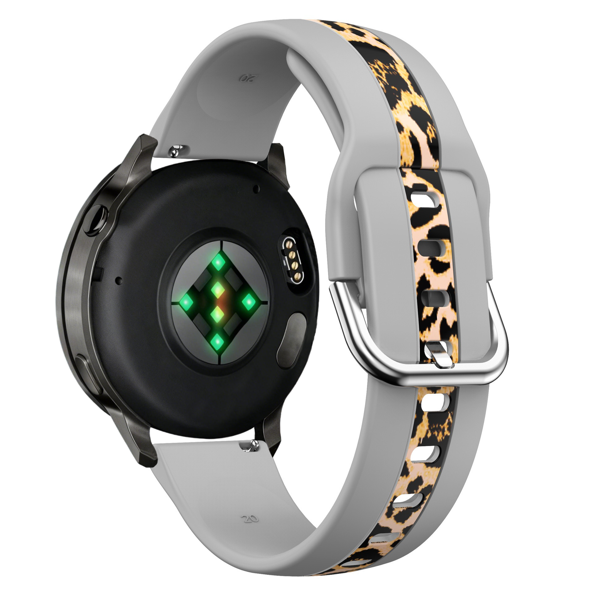 Bandz Correa leopardo 'Doble' Gard Pro Health Smartwatch 3 - 41mm (gris claro)