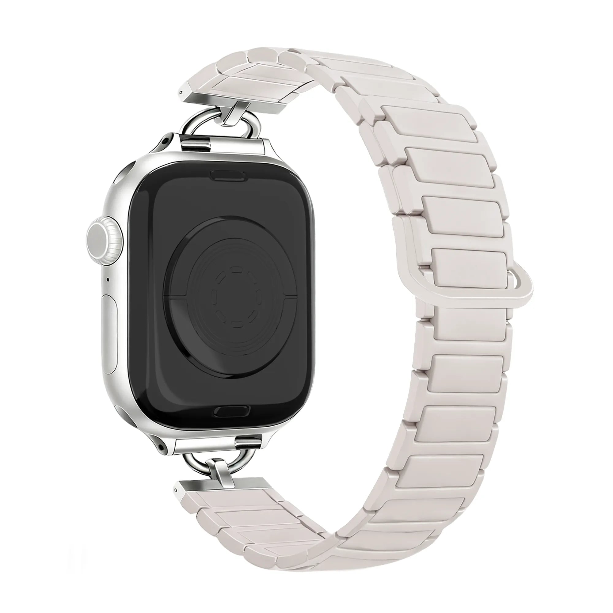 Bandz Correa silicona magnético 'fino' Apple Watch (blanco estrella)