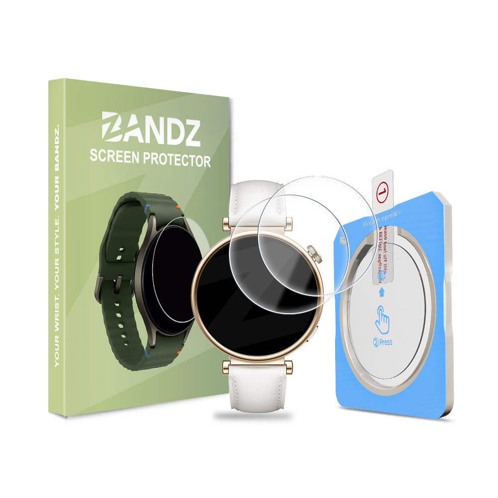 Bandz Protector pantalla con One-Click Tool Huawei Watch GT 4 - 41mm