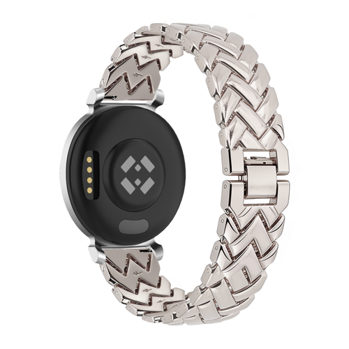 Bandz Pebble Round 2 - 14mm Metal Strap 'V-Type' (Starlight)