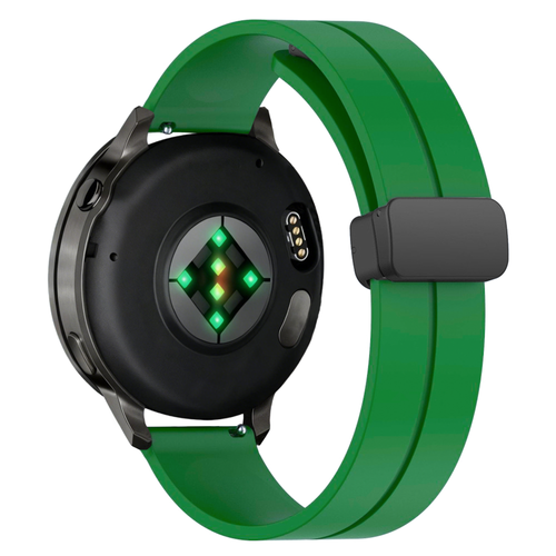 Bandz Garmin Venu 3 Silicone Strap with D-Buckle (Green)