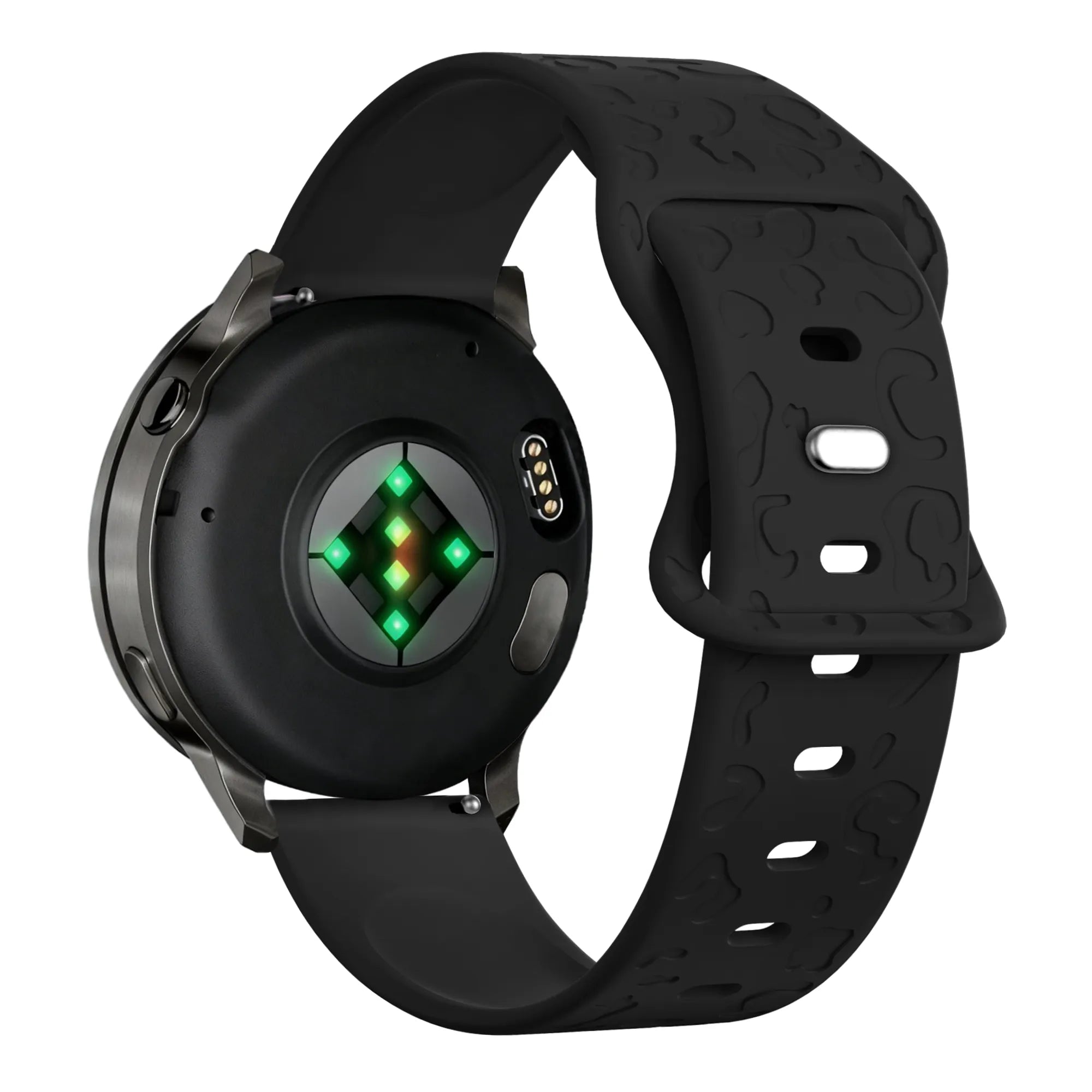 Bandz Garmin Forerunner 70 Silicone Strap 'Leopard' (Black)