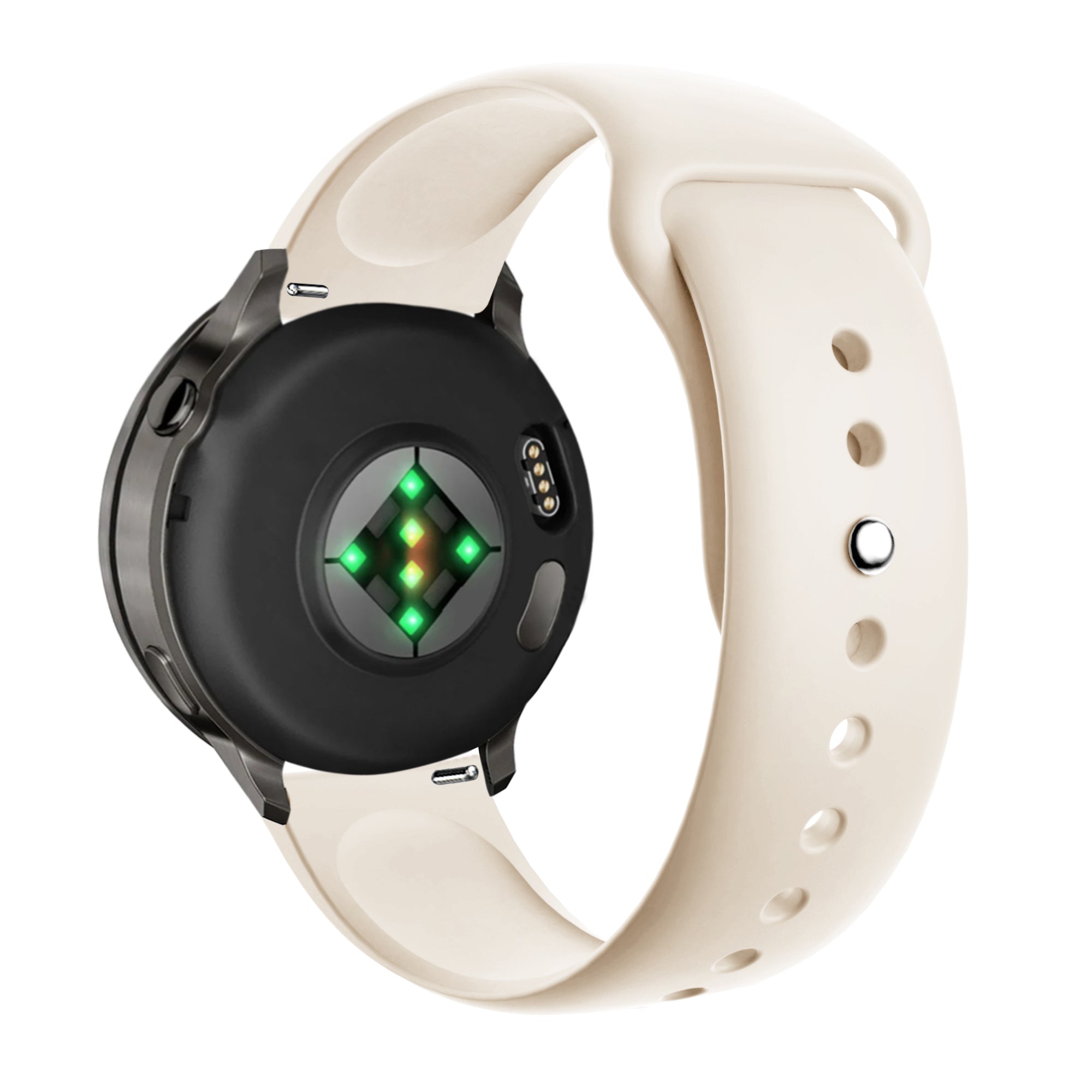 Bandz Correa deportiva 'Deluxe' Garmin Vivoactive 4s (blanco estrella)