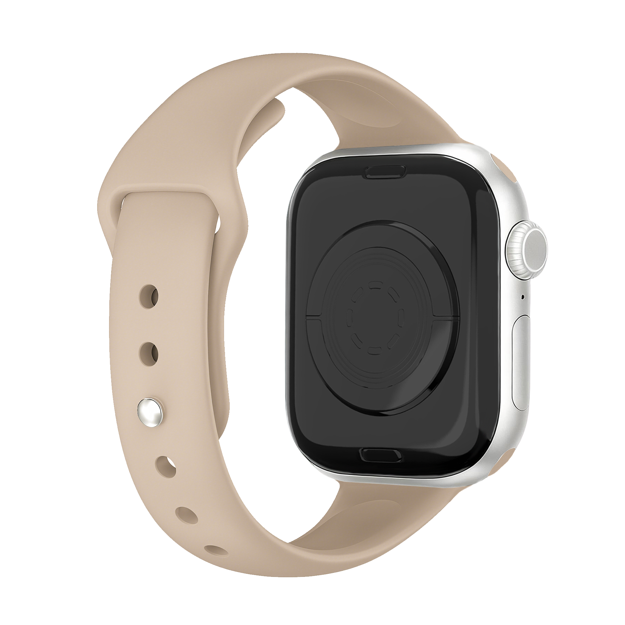 Apple Watch Slimfit Silicone Strap (Beige)