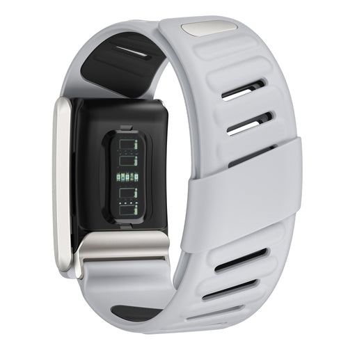 Correa deportiva compatible con Whoop 4.0 (gris claro/negro)