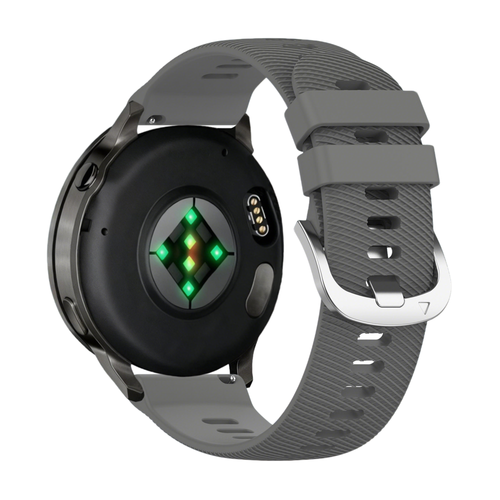 Bandz Correa silicona 'Deluxe' Garmin Vivoactive 4s (gris oscuro)