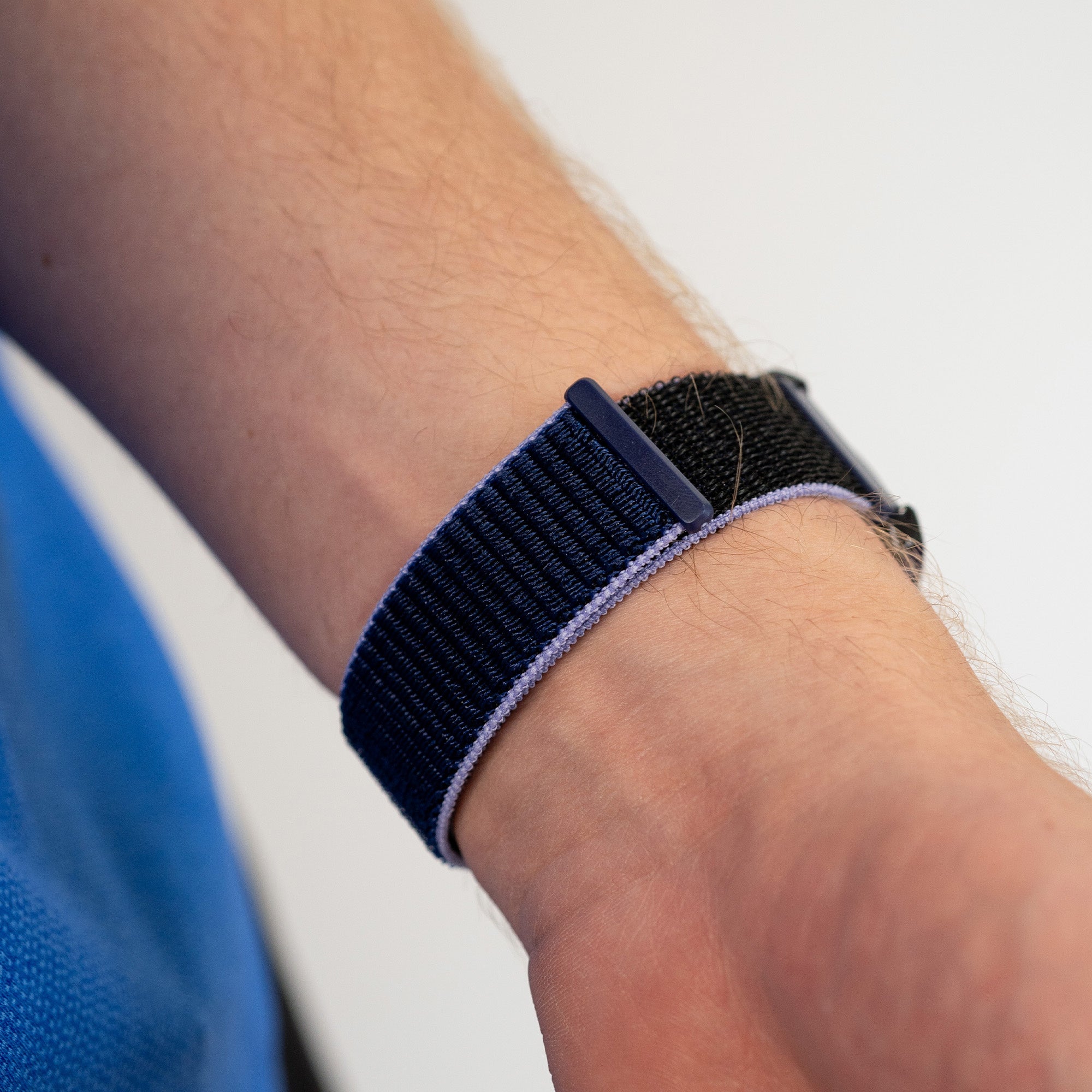 Correa nylon Garmin Vivoactive 4 (azul/negro)