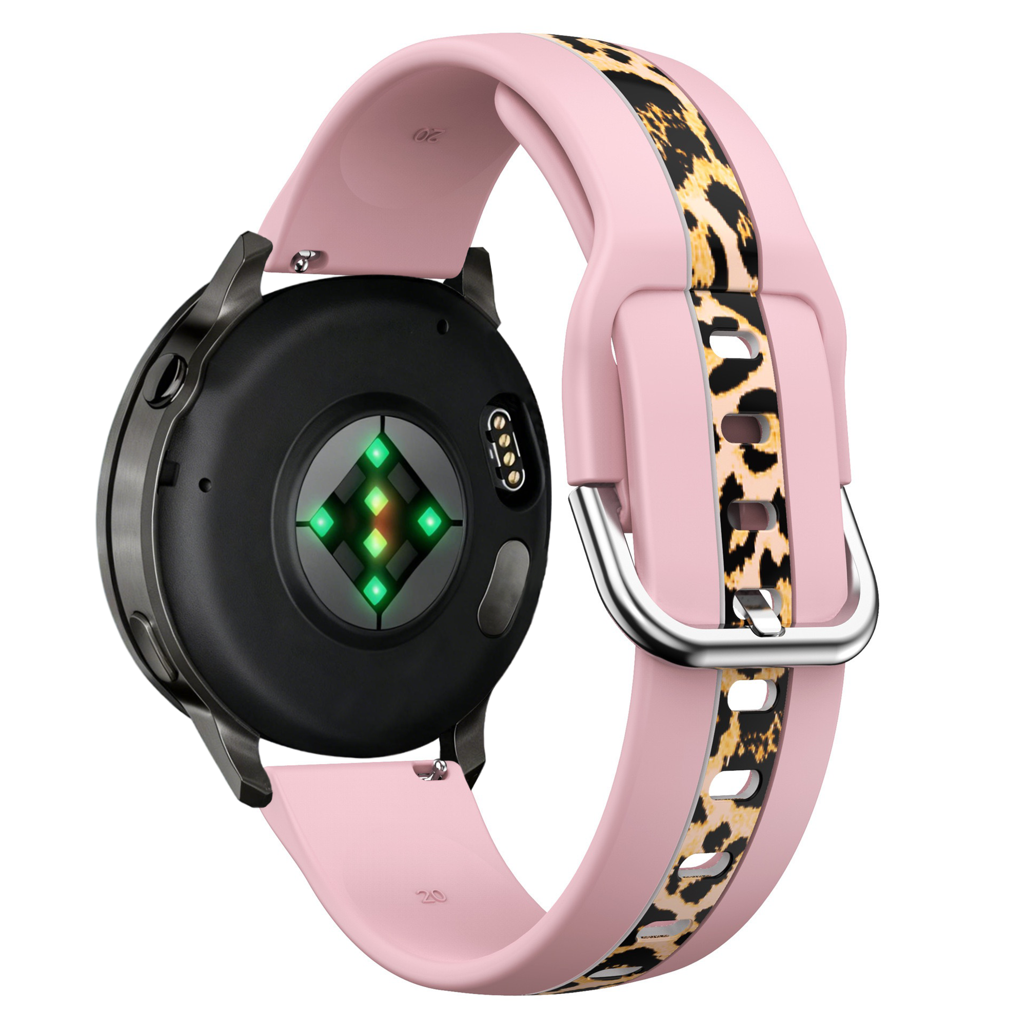 Bandz Correa leopardo 'Doble' Gard Pro Health Smartwatch 3 - 41mm (rosa claro)